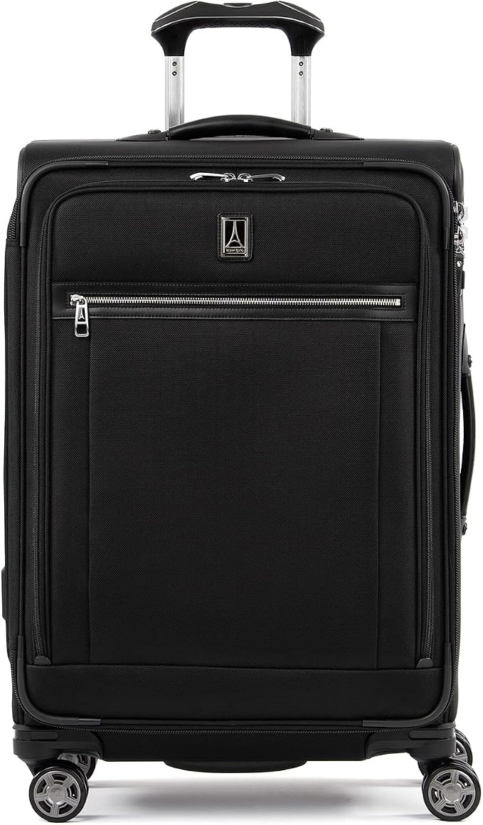 Travelpro Platinum Elite Softside Expandable Checked Luggage, 8 Wheel Spinner by Travelpro