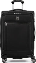 Travelpro Platinum Elite Softside Expandable Checked Luggage, 8 Wheel Spinner by Travelpro