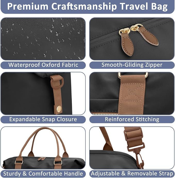 Travel Duffle Bag for Women, Weekender Bags, Hospital Bag for Labor Delivery - Image 5