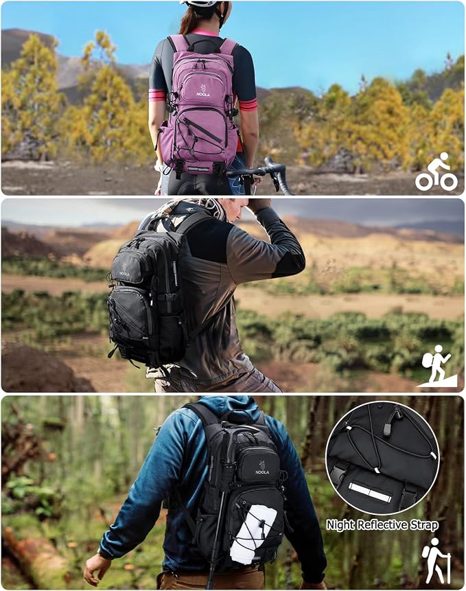 NOOLA Hydration Backpack with 3L Water Bladder, 22L Water Backpack - Image 8