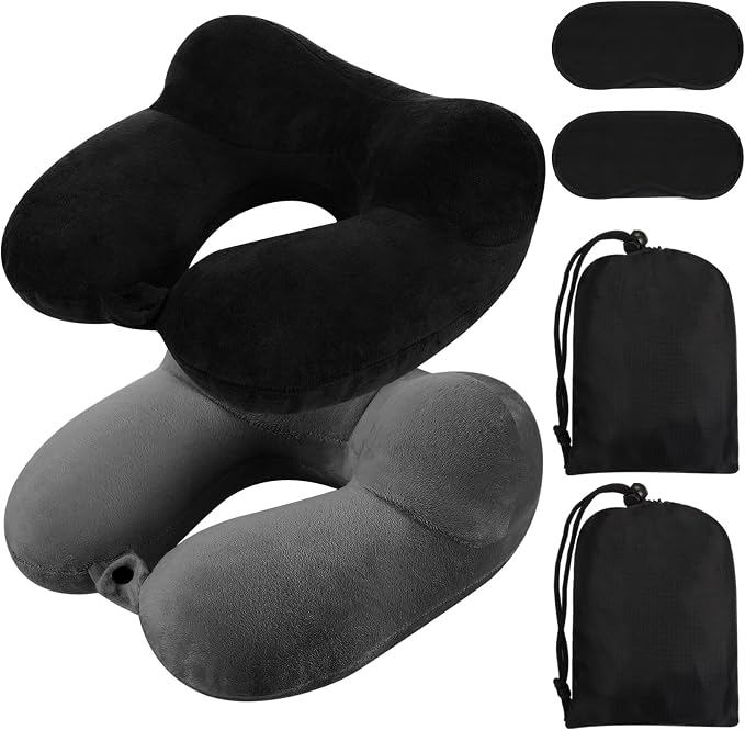 Sintuff 2 Pack Inflatable Travel Pillow by Sintuff