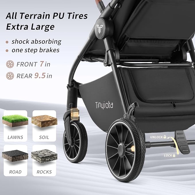 Tinyiota Baby Stroller, Infant Stroller - Image 4