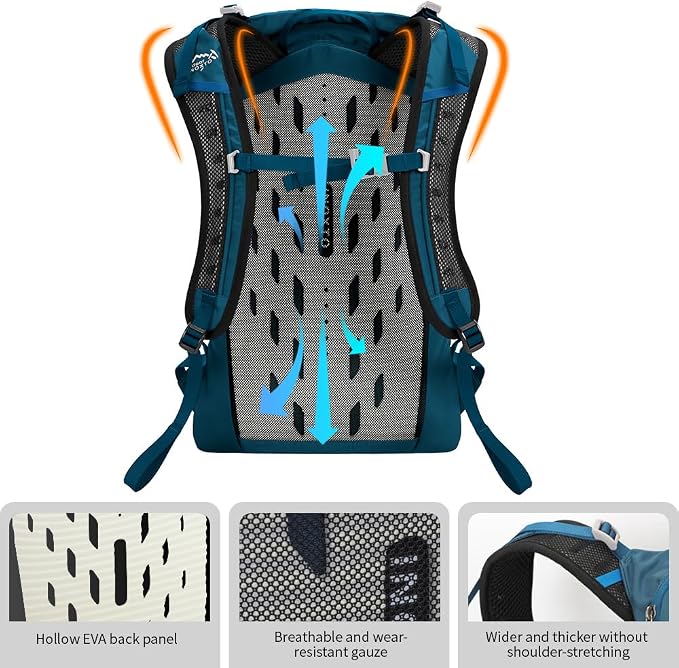 Hiking Hydration Backpack with 3l Water Bladder - Image 4