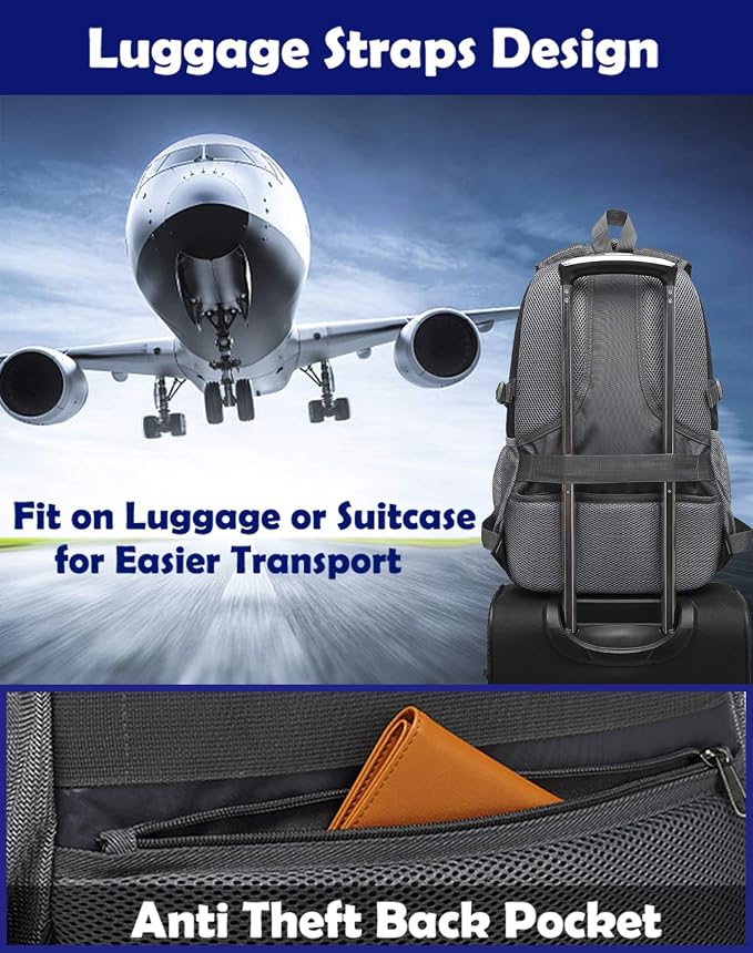 Backpack for College Sturdy Bookbag Travel Business - Image 6