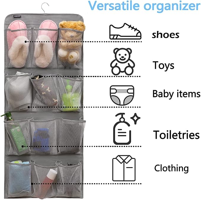 Dual Sided Hanging Shoe Organizer - Image 2