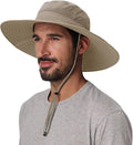 Home Prefer UPF50+ Mens Sun Hat Wide Brim Fishing Hat Foldable Large Brim UV by HomePreferHatsCaps