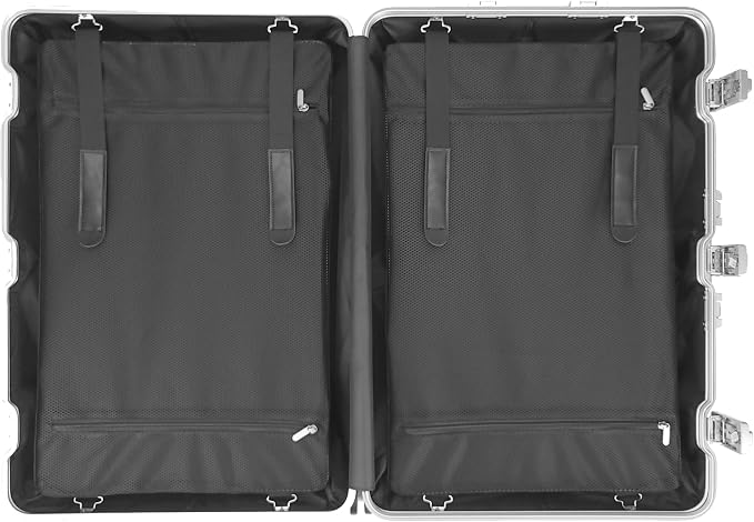 All Aluminum Luggage Suitcase 3 Sizes TSA Lock Carry On Silver - Image 8