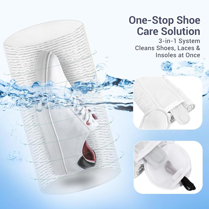Shoe Washing Machine Bag with 2 Pockets - Image 3