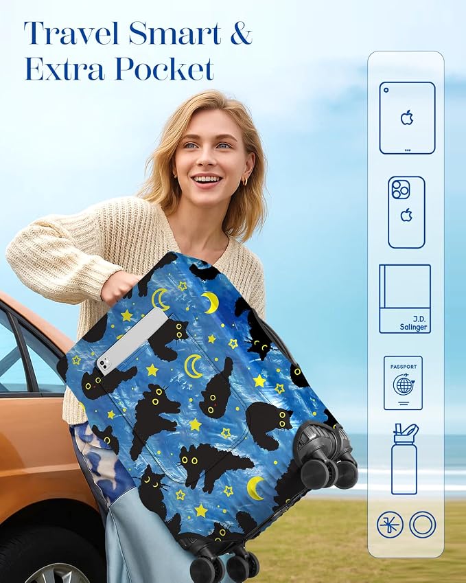 Slohif Luggage Cover for Suitcase Tsa Approved Protector - Image 3