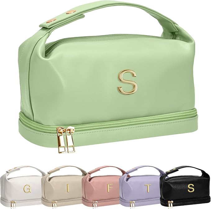 Gifts for Women 30s, Personalized Makeup Bag by Vogewood