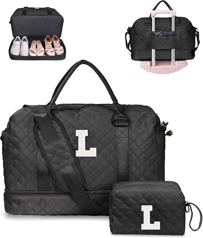 Graduation Gifts for Girls-Initial Duffle Bag by Vogewood