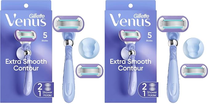 Gillette Venus Deluxe Smooth Swirl Women's Razor Handle + 2 Blade Refills by Venus
