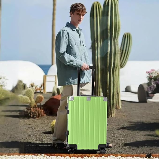 Krute Luggage 24 Inch Aluminum Frame Zipperless Suitcase - Image 4
