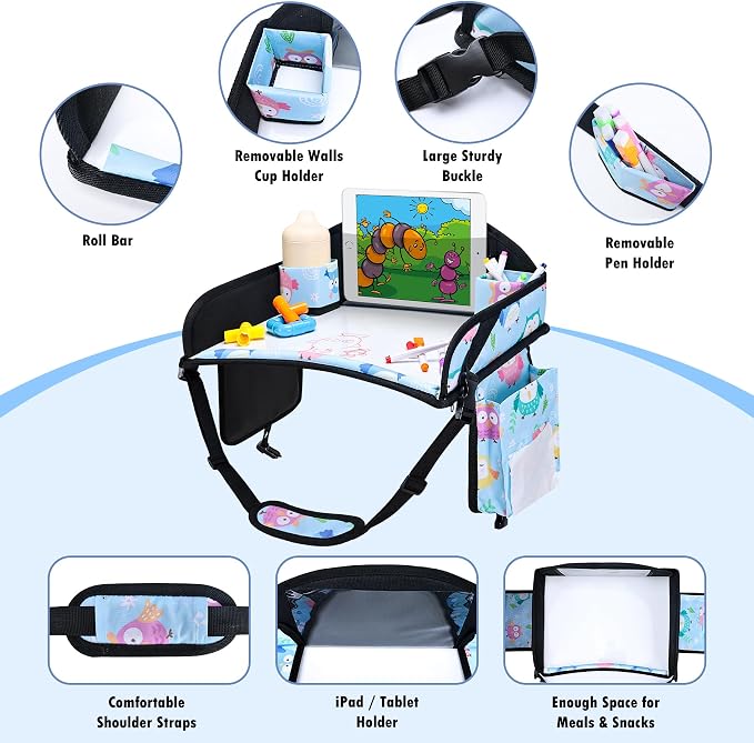 Kids Travel Tray, Car Seat Tray - Image 5