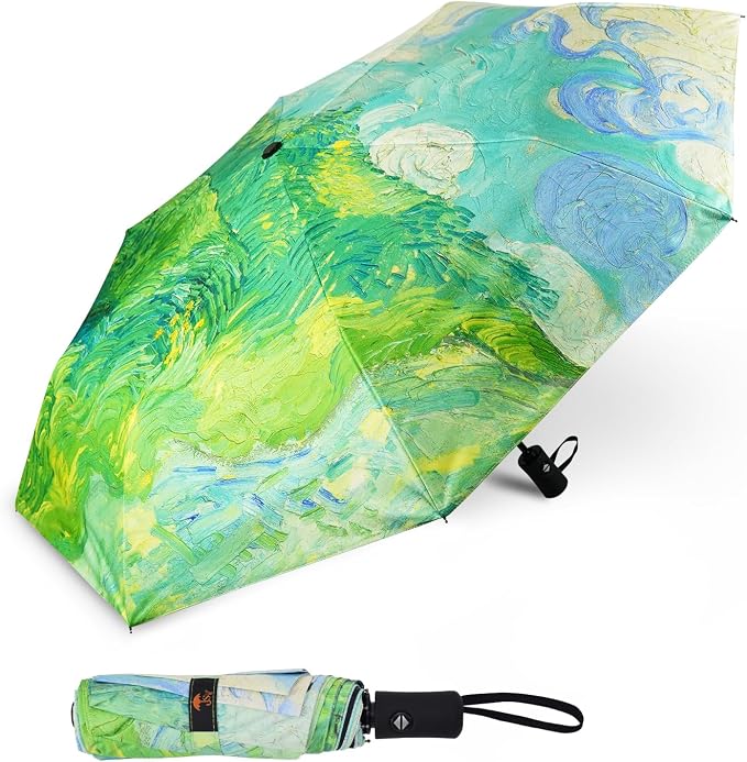 SY COMPACT Travel Umbrella Windproof Automatic Umbrellas Small Compact UV Sun by SYCOMPACT