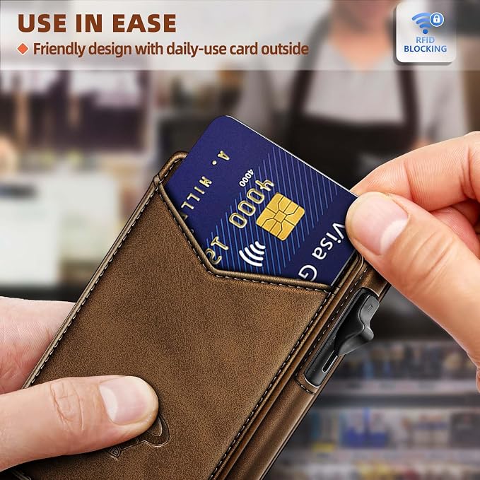 BULLIANT Men Wallet, Money Clip Wallet Slim - Image 5