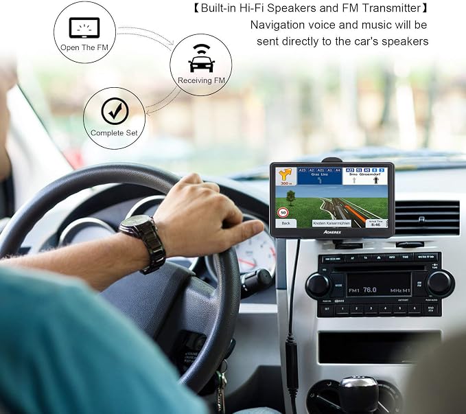 GPS Navigator for Car Truck RV, 7 Inch Touch Screen, Latest 2025 Maps for Car - Image 7