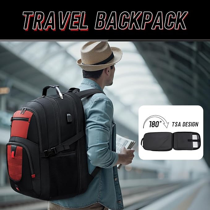 Z-MGKISS Big Travel Backpack, Large Laptop Backpack, TSA Approved Bag 50L - Image 5