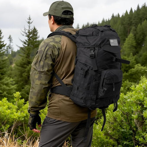 50L Tactical Backpack for Men and Women, Water-Resistant Molle Rucksack - Image 2