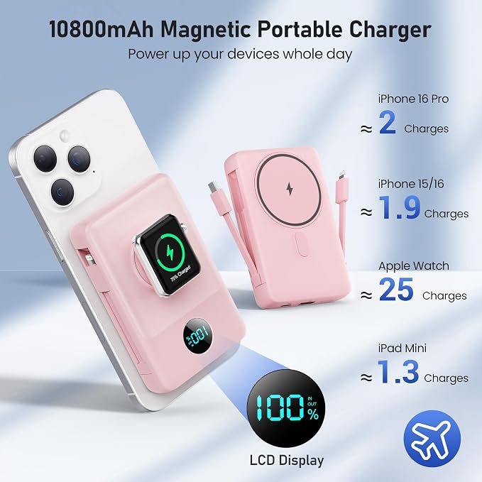 Magnetic Portable Charger for iPhone - Image 2