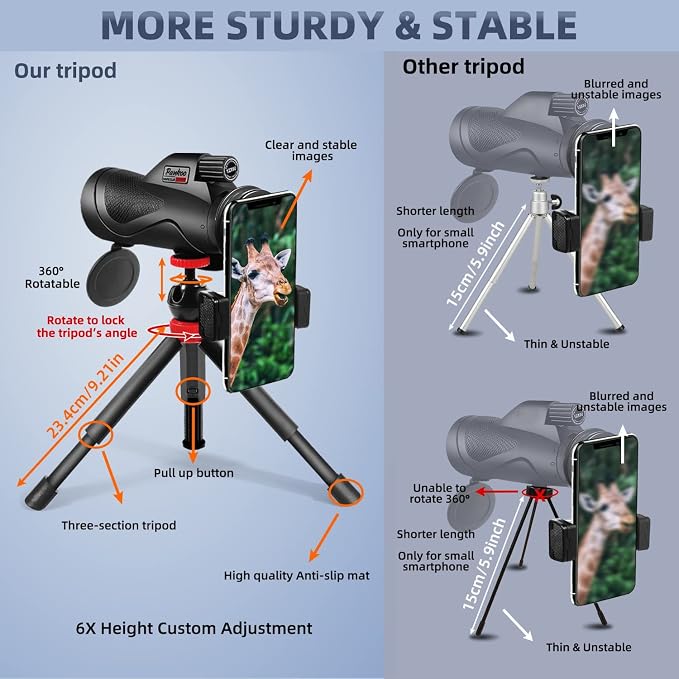 12x60 Monocular Telescope High Powered - Image 6