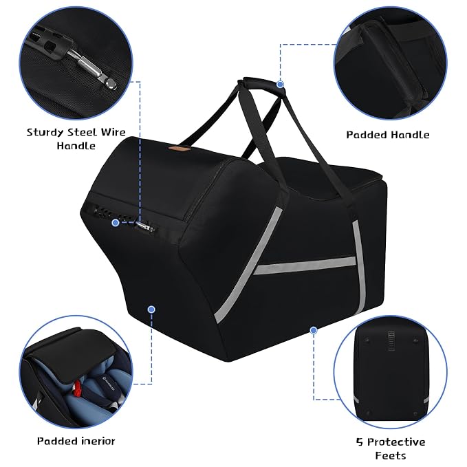 Infant Car Seat Travel Bag for Airplane Compatible - Image 2