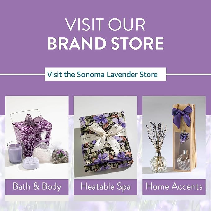Sonoma Lavender Luxury Lavender Heatable/Chillable Neck Pillow, Microwaveable - Image 5