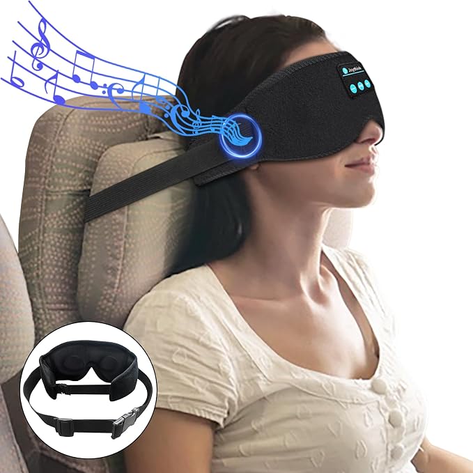 Joythink Sleep Headphones Headband Sleep Mask Eye Mask 3D Deep Bluetooth - Image 8