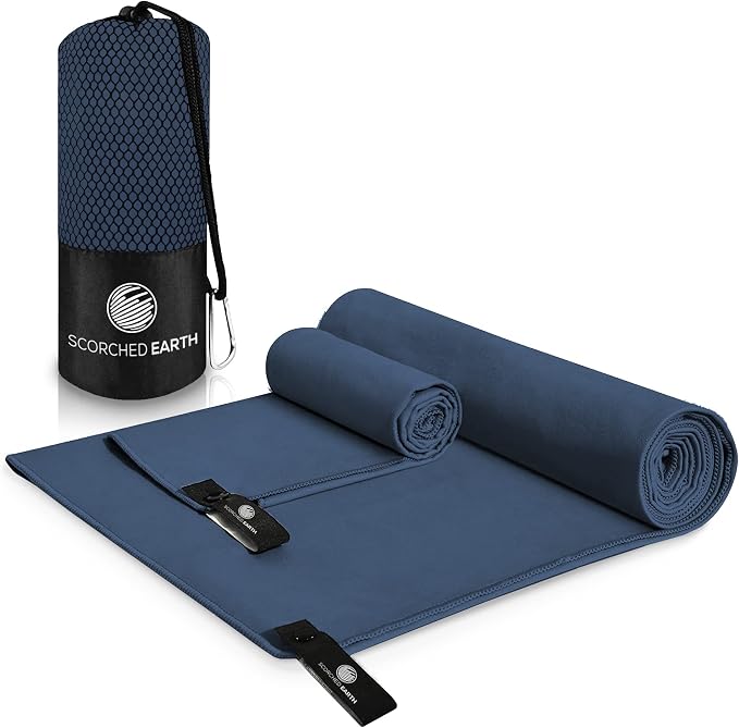 ScorchedEarth Microfiber Travel & Sports Towel Set by ScorchedEarth