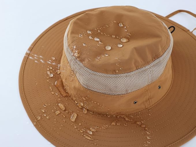 Home Prefer UPF 50+ Men's Sun Hat Wide Brim Bucket Hat UV Protection Hat - Image 4
