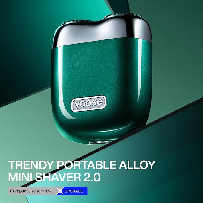 yoose Mini Electric Shaver, Alloy Portable Travel Shavers, Cordless Shaving - Image 2