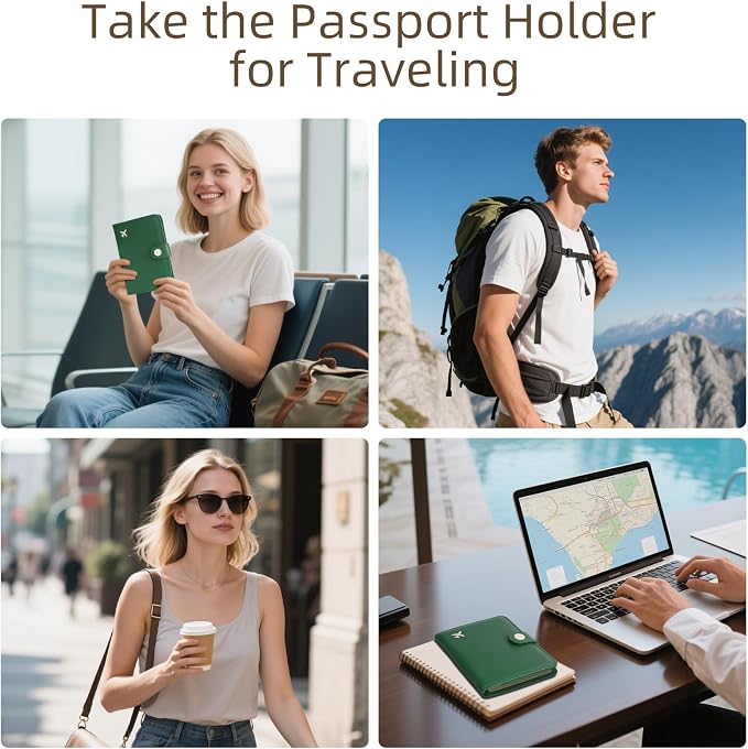 ZOPPEN Passport Holder Women, Passport Cover Travel Wallet Rfid Blocking - Image 7