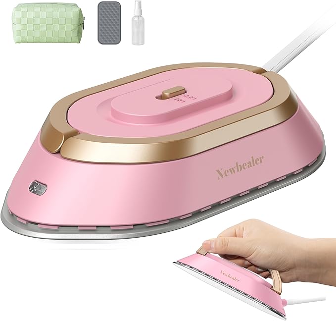 Newbealer Travel Iron with Global Voltage, 100-240V Mini Dry Iron by Newbealer