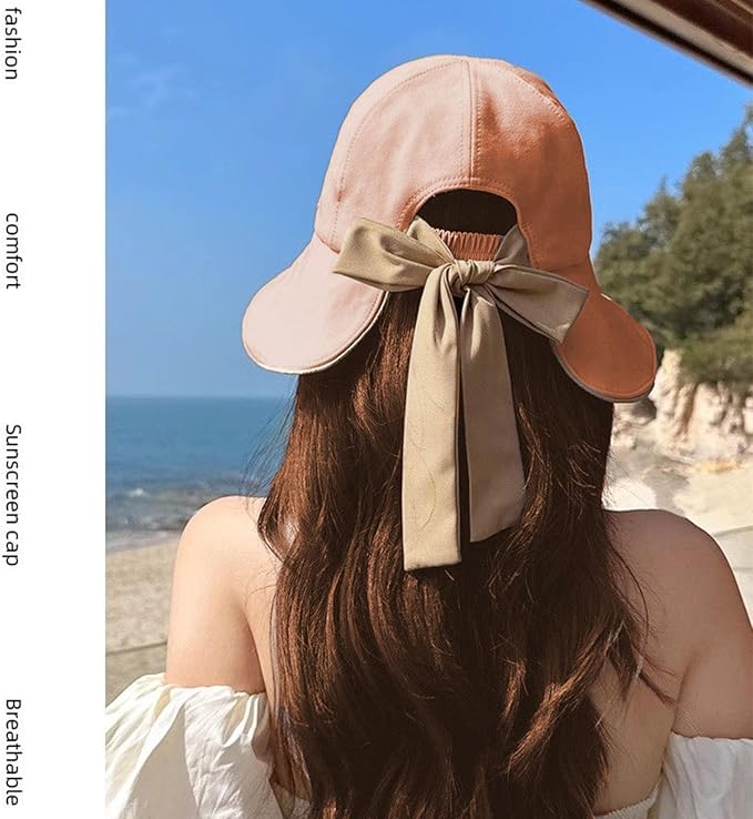Wide Brim Hats for Woman Foldable Hats Sun Hats for Women uv Protection Bowknot - Image 7