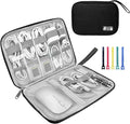 Electronics Organizer Travel Case, Electronic Accessories Storage Bag, Portable by Lcsmaokin