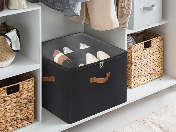 StorageWorks Shoe Organizer for Closet, Fits up to 16 Pairs, Shoe Cubby Storage - Image 9