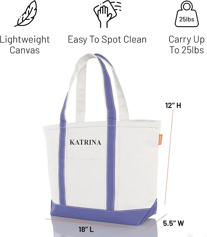 CB STATION Medium Classic Canvas Tote Bag - Image 4