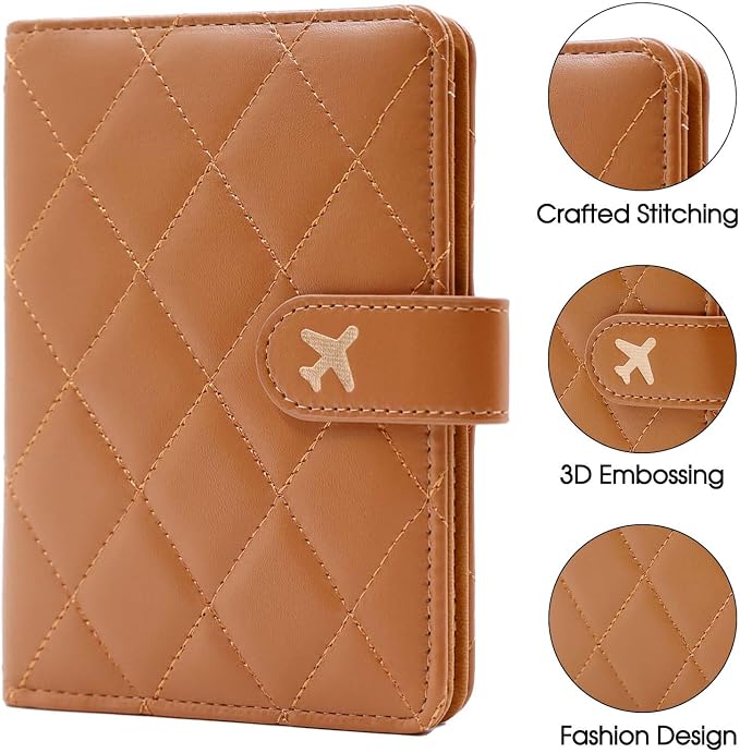 Melsbrinna Premium Leather Passport Holder Covers Case, Waterproof Rfid - Image 5
