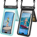 Double Space Waterproof Phone Pouch, 2 Pack Waterproof Phone Case by Rynapac