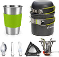 Odoland Camping Cookware Stove Carabiner Canister Stand Tripod and Stainless by Odoland