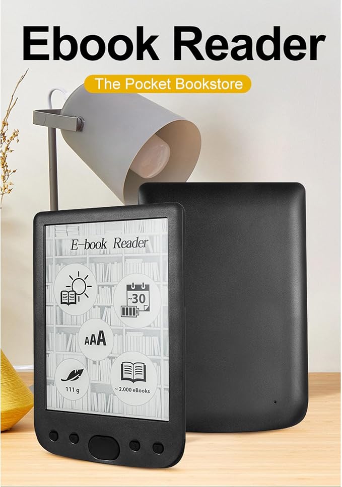 Yoidesu 6 Inch E Reader Digital Reader Electronic Book Reader - Image 2