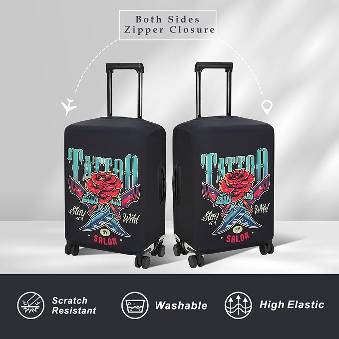 Explore Land Travel Luggage Cover Suitcase Protector Fits 18-22 Inch Case - Image 2