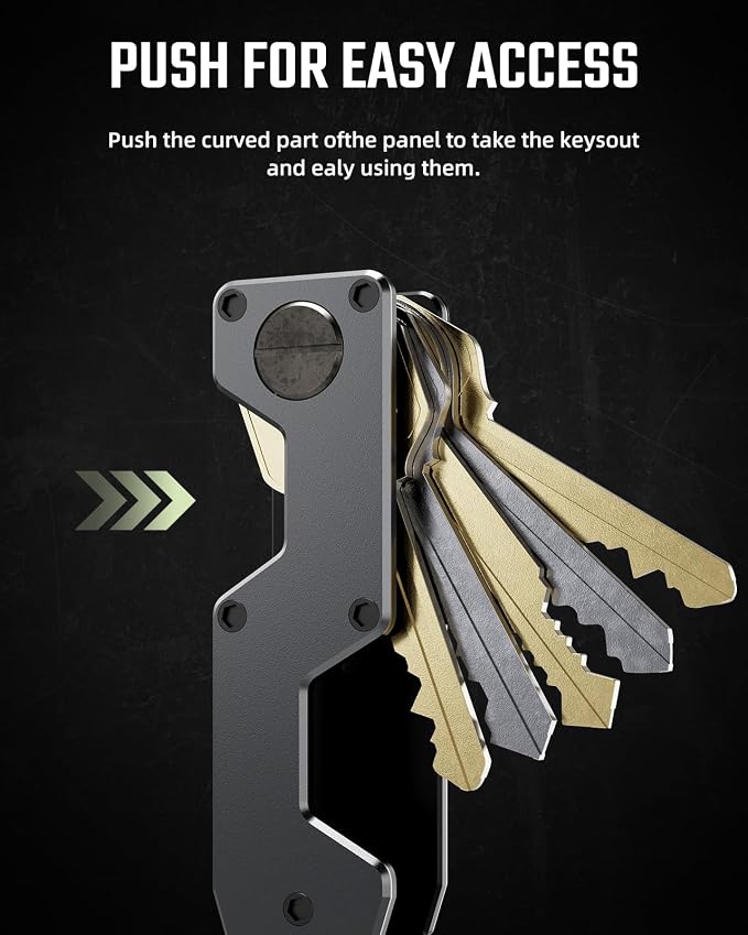 Key Organizer Compact Key Holder Metal Key Chain Minimalist key case key holder - Image 4