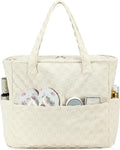 LEDAOU Large Beach Tote Bag Women Waterproof Sandproof Zipper Beach Tote Bag by LEDAOU