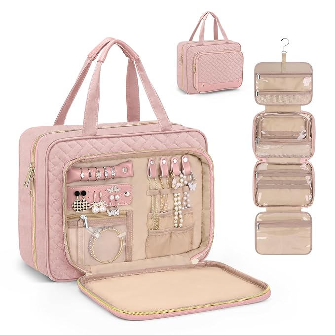 Wedama Toiletry Bag for Women, Hanging Travel Toiletry Bag by Wedama