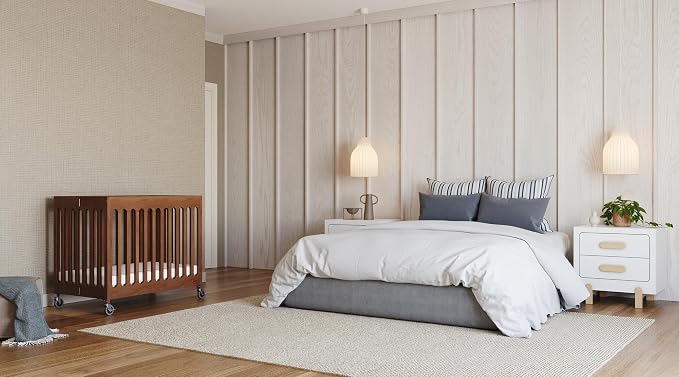 Foundations Boutique Folding Mini Baby Crib - Image 8