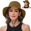 Sun Hats for Women Bucket Hat UV Protection Fishing Hat Wide Brim Safari Hats 2 by ZOORON