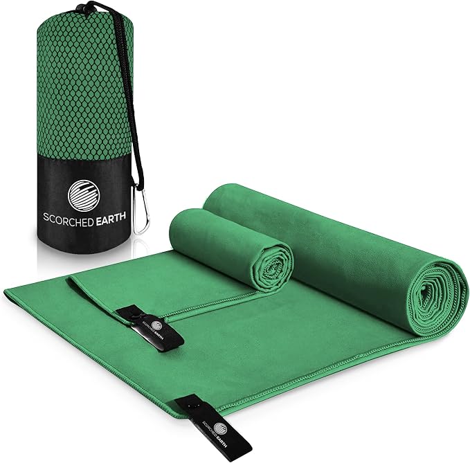 ScorchedEarth Microfiber Travel & Sports Towel Set by ScorchedEarth