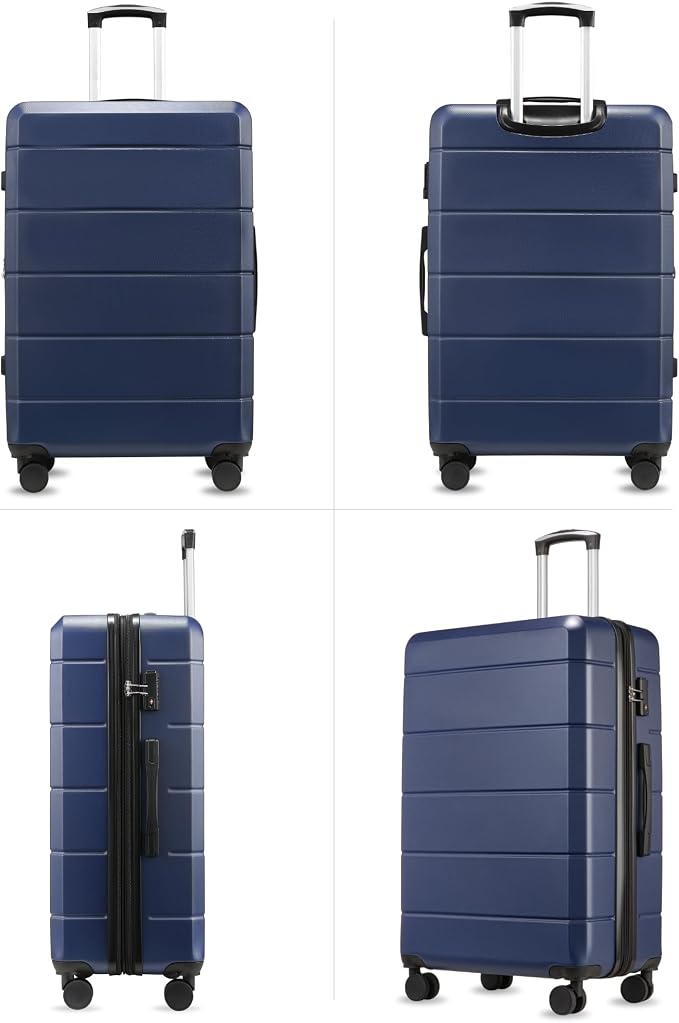 28 Inch Luggage, Expandable Hardside Large Checked Suitcases - Image 7