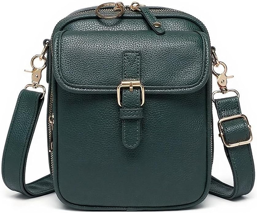 1060 Leather Crossbody Bags for Women Anti-Theft Vegan Purse by 1060BrandExperts